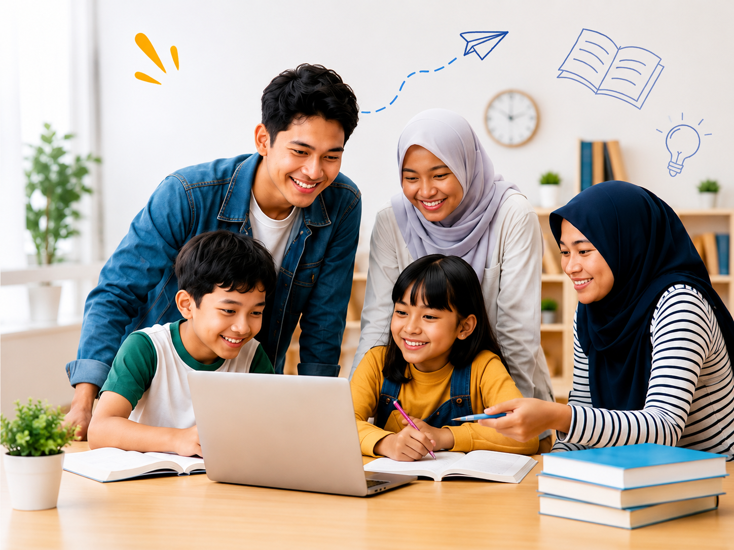 Siswa belajar di Akyas Bimbel
